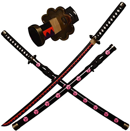 Cosplay Spada Anime di bambù Roronoa Zoro Katana Shusui 103 cm/40 Pollici