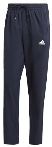 adidas Men's AEROREADY Essentials Stanford Open Hem Embroidered Small Logo Pants, Legend Ink, S