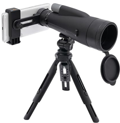 Spektiv, 12–36 x förstoring spektiv monokulär, 88 m–48 m/1 000 m synfält, kikare, monokulär BAK4 prisma system IP4 vattentät komplett med stöd (svart)