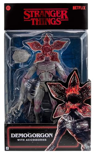 Jazwares Figurine de Collection Monde à l’Envers Demogorgon Stranger Things – Figurine hautement détaillée de 15 cm avec tête Alternative et Socle d’Exposition avec Cadre