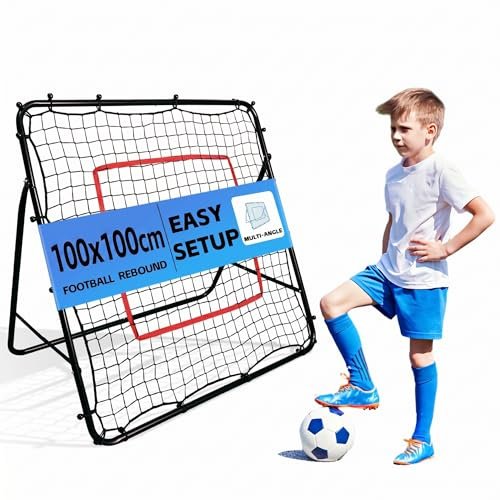 Kapler Fußball Rebounder 100x100 cm faltbar mit 5 Neigungswinkeln
