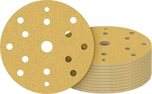 Bosch 50x EXPERT C470 Mehrloch-Schleifpapier (für Farbe auf Holz, Ø 150 mm, Körnung 60, Professional Zubehör Exzenterschleifer, Schwingschleifer)