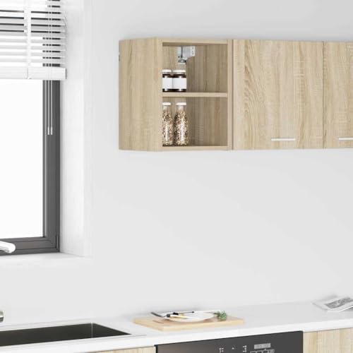 Générique Armoire Suspendue Riga Chêne Sonoma 30 x 29,5 x 40 cm,Meubles,Armoires & Meubles de Rangement,Meubles de Cuisine,Marron,6.2 KG,884412