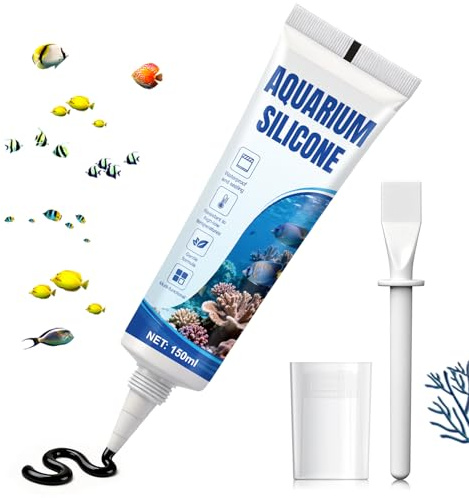 XINGHUO Silicona Acuario, 150 ml, Impermeable, Fácil de Aplicar y Duradera