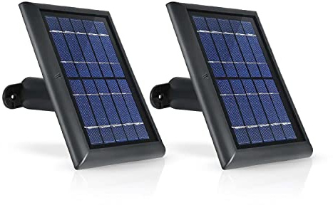 Wasserstein Solar Panel Compatible with Ring Spotlight Cam & Spotlight Cam 2K/Plus/Pro Battery, Stick Up Cam/Pro & Outdoor Cam Plus Battery-Continuous Power for Ring Surveillance Camera, 3 Pack-Black