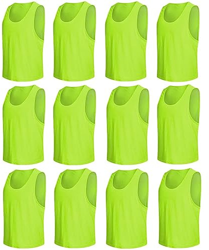 Senston 12 Stück Leibchen Trainingsleibchen Für Fußball Basketball Training
