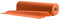 AROBA 1x Airlaid Tischläufer (Orange, 40 cm x 24 m) - Stoffähnliche Tischläufer - Tischband Tischtuchrolle Tischdeko für Hotel Catering Geburtstag Restaurants Kommunion Taufe
