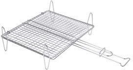 Parrilla abombada para carne o pescado de 20x25 cm. con patas