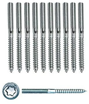 Stockschrauben M6 M8 M10 Schraubstifte Gewindestifte verzinkt Doppelgewindeschrauben Rohrschellen Befestigungsmaterial Montagematerial (25, M8 x 60 mm)
