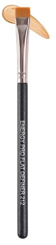ENERGY Flat Eyeliner Eyebrow Concealer Brush Pro Flat Definer Firm Stiff Thin Synthetic Bristle Precision Lash Liner Brow Conceal for Defining Shaping Eyebrows with Gel Powder Cream Cake Makeup 212