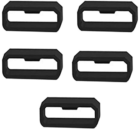 ASHLUYAK 5 Anelli di fissaggio per Smartwatch Band Keeper Sostituzione Silicone Cinturino per Orologio Loop/Supporto/fermo
