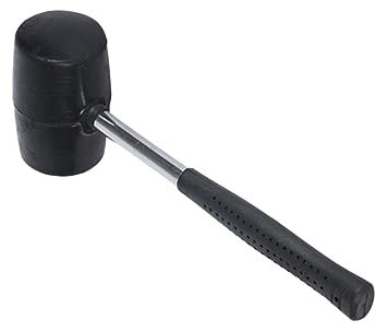 750g Rubber Hammer with Steel Handle for Tile and Flooring Work