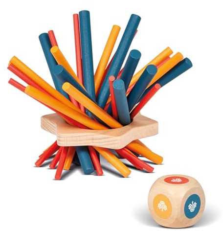 Dal Negro - Shangai Stellare, gioco di abilità in legno adatto per adulti, ragazzi e bambini dai 5 anni in su.