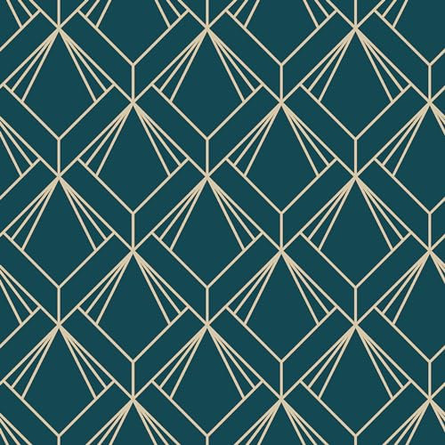 ReWallpaper Papier Peindre Geométrique Vert et Beige, Bleu Vert Moderne Chambre Adulte Adhésif Motif Geométrique Minimaliste 44.5cm×3m