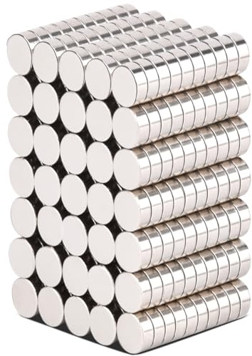 MIN CI Magneti piccoli e forti, 3x1 mm, 80 pezzi, magneti rotondi al neodimio, per lavagna magnetica