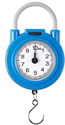 Bilancia meccanica portatile da 10 kg appesa/pesce/bagagli/bilancia da cucina gancio per appendere bilancia multiuso per uso domestico