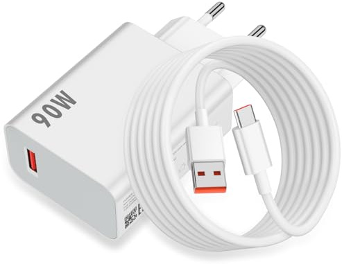 ASKUBSKU 90W Laddare och 2 Metro Kabel för Xiaomi Poco X7 Pro 5G F7 F6 Hypercharge Turbo Laddning 6A Snabb Laddningskabel USB C för Xiaomi 15 14 Pro 13 Ultra XiaoMi Redmi Turbo 4 3 Redmi K80