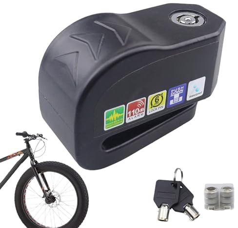 Blocco Freno a Disco Elettrico - Blocco Allarme per Moto Scooter | Blocco Ruota per Impieghi Pesanti con Allarme di Sicurezza, Blocco del Disco Freno Antifurto per Biciclette di E-Bike in Moto