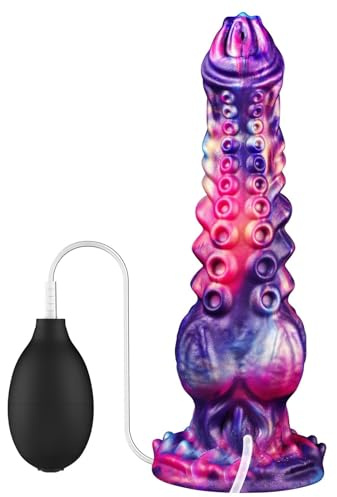 JiXGzAo Dildo Anale Extra Lungo A Forma Di Animale, Spray Per Sperma Che Spruzza, Massaggiatore Funzionale Per La Prostata Del Pene, Masturbazione, Plug, Replica Punto G