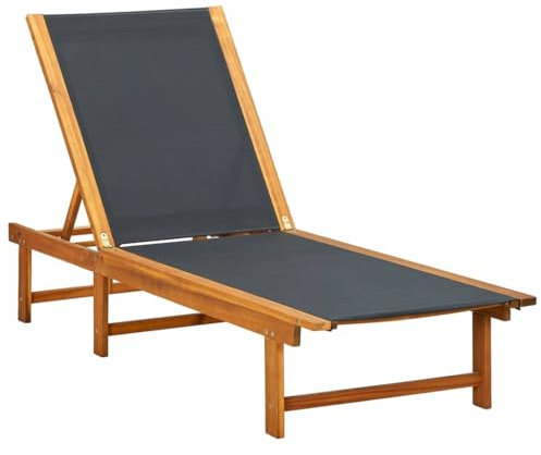 vidaXL Akazienholz Sonnenliege Gartenliege Relaxliege Gartenmöbel Liegestuhl