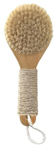 Esker Dry Brush: Skin Exfoliating Full Body Brush for Better Circulation and Energy Flow, Made with Natural Tree Wood, Perfect for Bathing or Shower Routine