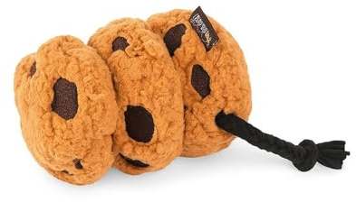 P.L.A.Y. Cute Plush Dog Toys - Coffee Shop Food Themed Durable Squeaker Chew Toy, Great for Puppies & Small, Medium, Large Dogs - Machine Washable, Recycled Materials (Pup Cup Cafe Cookies n' Treats)