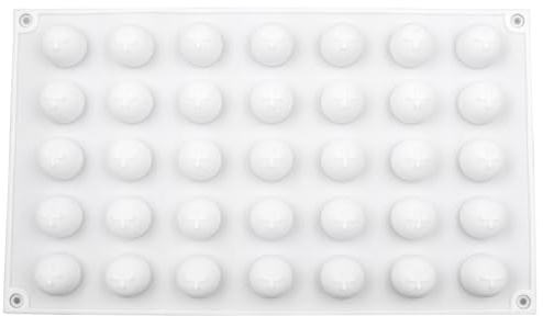 ANCLLO 35 Agujeros Bola Redonda Molde De Silicona para Hornear Bola Molde De Praliné para DIY Pastel Bolas De Hielo Jalea Cubito De Hielo Caramelo Cúpula Mousse