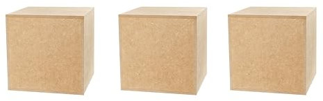 Decorativo Set di colonne MDF, colonne per fiori per soggiorno, supporti per decorazioni, basi, supporti per piante, basi stabili, 20x20x20 cm, set da 3 pezzi