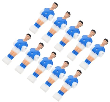 Alipis 10 Piezas Figuras de Fútbol de Plástico para Futbolín Accesorios Resistentes con Colores Brillantes Superficie Lisa sin Bordes para Mesa Infantiles