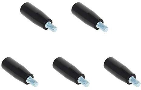 Othmro 5pcs tournant volant machine poignée rotative BlackM8Male tige filetée pour fraiseuse