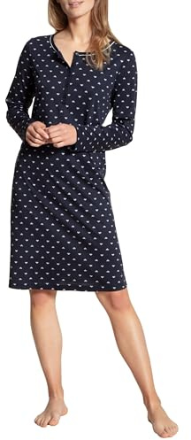 Calida Donna Night Lovers Camicia da Notte Not Applicable, Lapis Blu Scuro, M