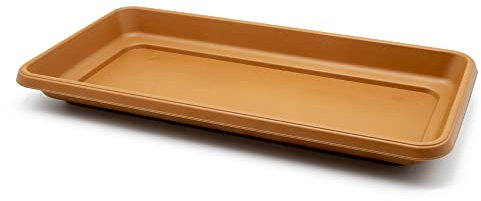 CABLEPELADO - Plato Jardinera Alta 60 cm - Plato Anti-Goteo - Fabricado en PP5 - Compatible con Jardinera Alta de 60cm - Color Marron