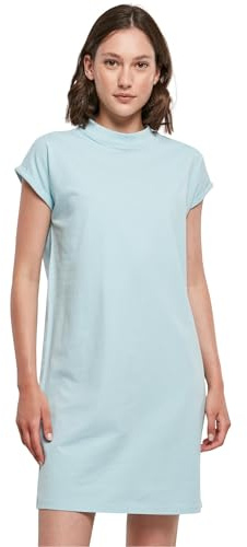 Build your Brand Vestido para Mujer con Hombros extendidos, Azul (Oceanblue), L