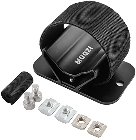 MUQZI Soporte fijo para rueda trasera de bicicleta, aleación de aluminio, soporte fijo para coche, color negro