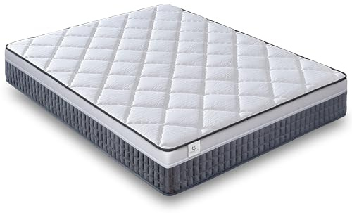 NATURELITS Colchón MemoryVex 135x190 Visco Reversible Invierno/Verano Individual. Antiácaros y Transpirable. Núcleo Flexicell. Firmeza Media. Modelo Xstar Altura 26 cm
