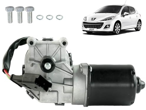 Moteur d’essuie glace compatible pour 207 et 207+ (2006-2014) 6405CH, 9650380780, 3397020769