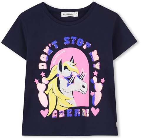 Billieblush U21630 - Maglietta da Bambina, Bleu indigo, 12 anni