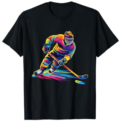 Hockey Player and Fan Graphic T-Shirt