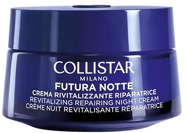 Collistar Futura Crema de Noche Revitalizante Reparadora para el Rostro, Antiedad, Nutritiva, Sin Siliconas, Testada Dermatológicamente, 50 ml
