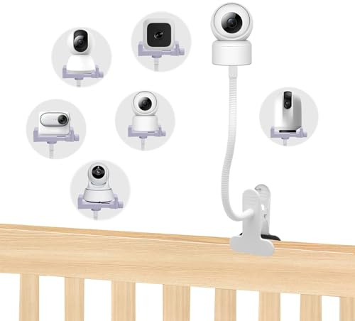 MIUUIPI Soporte para vigilabebés GHB, soporte universal para cámara de bebé, soporte compatible con para vigilabebés de 1/4 con rosca, soporte para teléfono móvil, soporte para monitor, accesorio