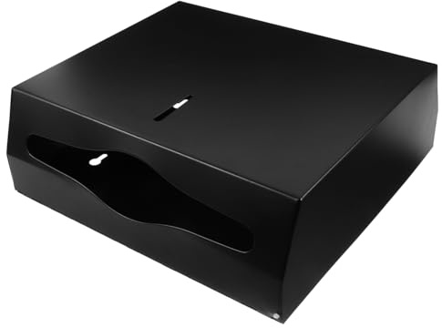 iplusmile Portarotolo Da Bagno in Acciaio Inox 304, Porta Fazzoletti Quadrato Nero, Organizzatore Carta Igienica Resistente Per Bagni, Hotel e Servizi Igienici