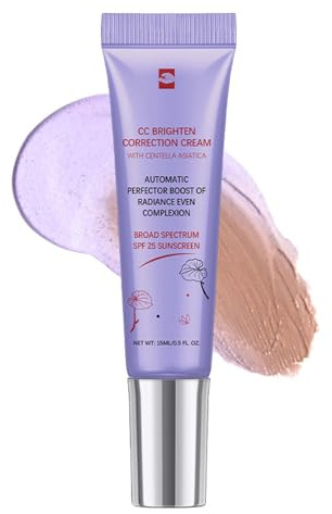 CC Cream Dull Correct, CC Creme Automatische Teintperfektionspflege mit Centella Asiatica, Korean Make Up Fondation mit LSF 25, Verbessert den Teint & Spendet Feuchtigkeit, Wasserfest & Langlebig