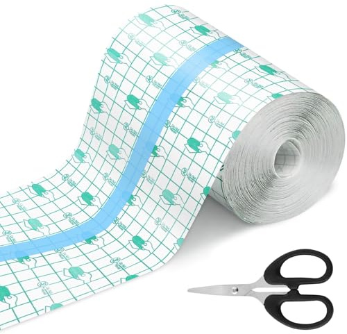 Benda trasparente impermeabile,15 cm x 10 m cerotti elastici di fissaggio,bendaggio,Trasparente Pellicola,cerotti elastici di fissaggio,nastro adesivo