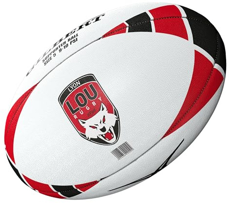 Gilbert Ballon de Rugby Lou - Collection Officielle Lyon Rugby