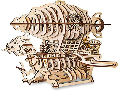 EWA Eco-Wood-Art - 3D-Holzpuzzle für Jugendliche und Erwachsene - HIMMELSLORD - DIY-Bausatz, Selbstmontage, kein Kleber erforderlich - 388 Stück