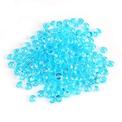 1000 pièces par sachet Gouttelettes d'eau en acrylique transparent de 4,5 mm Gouttelettes d'eau transparentes Remplissage de vase Décorations de mariage Accessoires DIY (bleu)