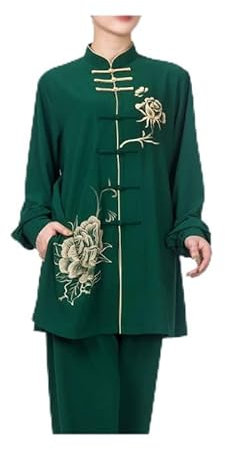 Tai Chi Anzug Wettkampfleistung Kung Fu Kleidung Boxtraining Mittlere Länge Frühling Sommer Kampfkunstuniform einfach