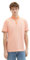 TOM TAILOR Herren Basic Piqué Poloshirt, white orange twotone, M