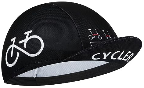 BikingBros Casquette de cyclisme d'été légère avec protection UV pour – Casquettes de cyclisme sous le casque, AB6, taille unique