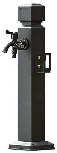 Columna de Agua de Aluminio for Jardín, Fuente Decorativa for Exteriores, for Patio O Jardín (Altura: 60, 90 Cm/23,6, 35,4 Pulgadas)(X-Small)